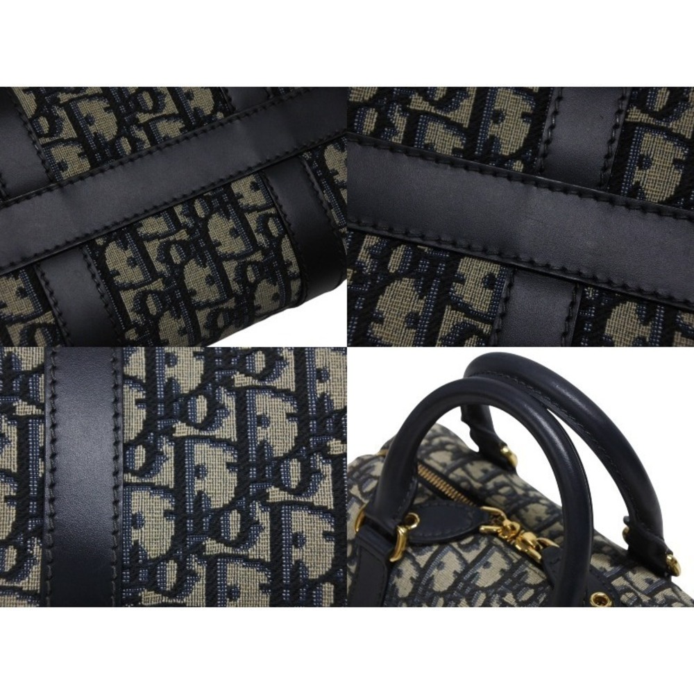 Christian Dior Groove Handbag Navy Blue Oblique - Picture 6 of 9